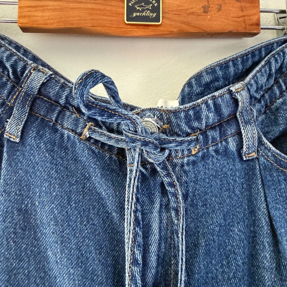 Frame Pixie Super Drape Drawstring Wide Leg Jeans… - image 5